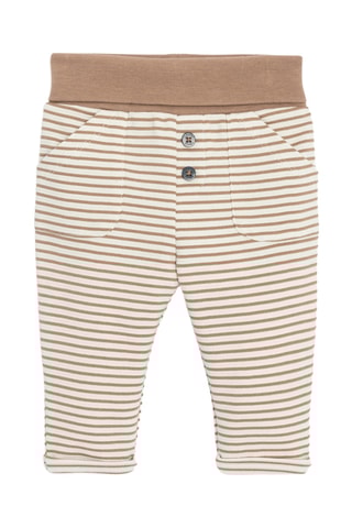 Gilet et pantalon - Ecru et marron - Obaïbi