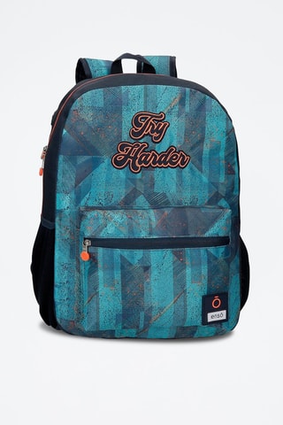 Sac à dos Try Harder Turquoise et noir