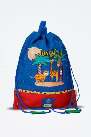 Sac de gym Jungle club Rouge et bleu