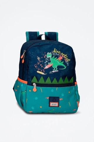 Sac à dos Enso Dino Artist - Bleu marine et bleu canard