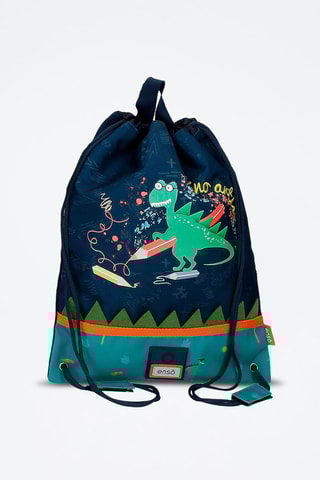 Sac à dos Enso Dino Artist - Bleu marine et bleu canard