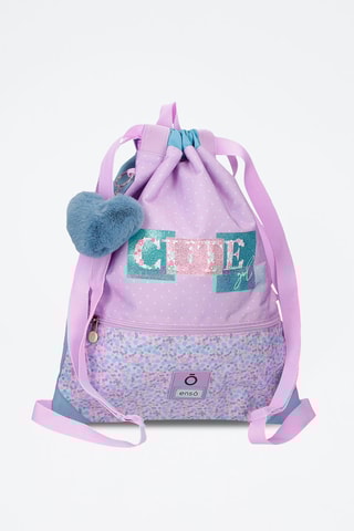 Sac à dos souple Cute Girl Enso - Violet et bleu