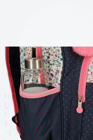Sac à dos Travel time - Noir et rose