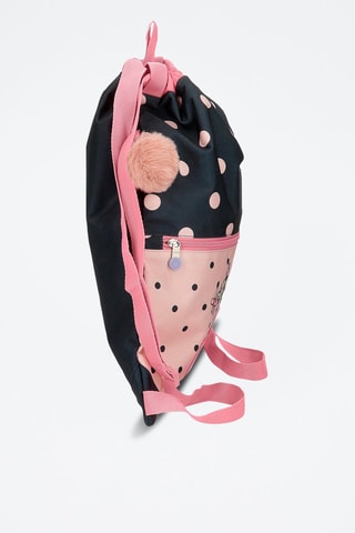 Sac de gym Friends Together Bleu foncé et rose