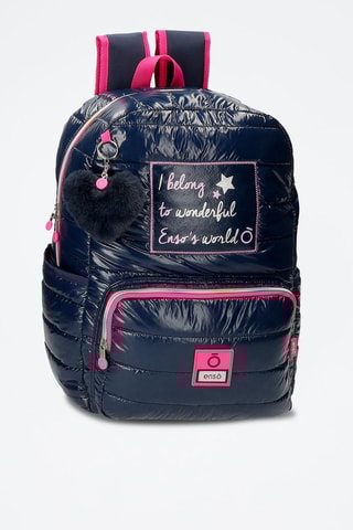 Sac à dos Make a wish - Bleu marine et fuchsia