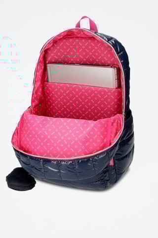 Sac à dos Make a wish - Bleu marine et fuchsia