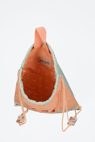 Sac de gym Play all day - Bleu et orange clair