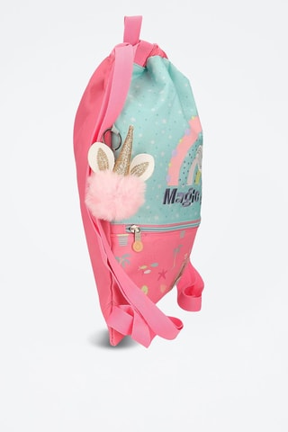 Sac de gym Magic Summer - Turquoise et rose