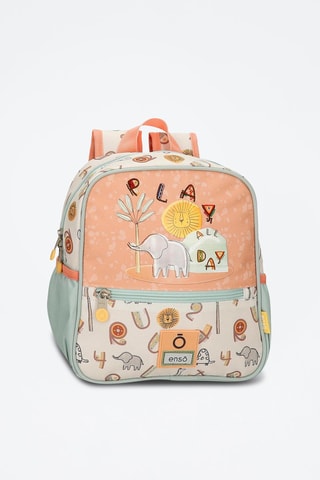 Sac à dos Play all day - Bleu et orange clair