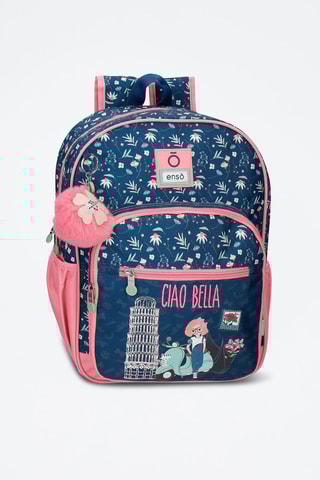 Sac à dos Ciao Bella - Bleu marine et rose
