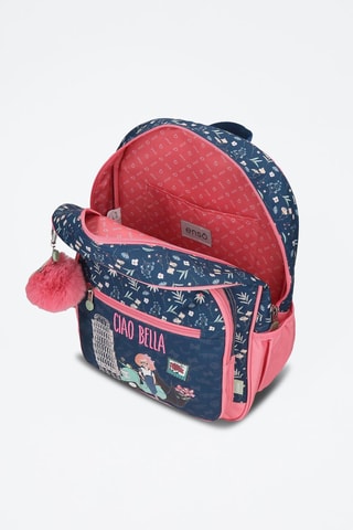 Sac à dos Ciao Bella - Bleu marine et rose