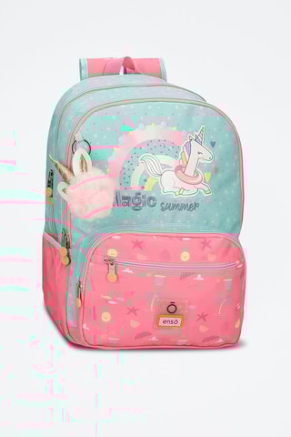 Sac à dos Magic Summer - Turquoise et rose