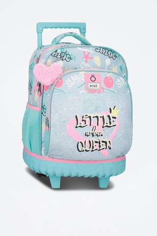 Sac à dos à roulettes Little Urban Queen - Bleu et rose