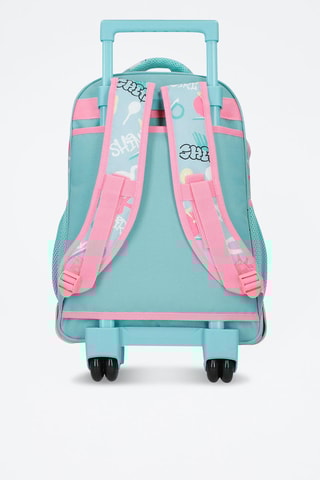 Sac à dos à roulettes Little Urban Queen - Bleu et rose