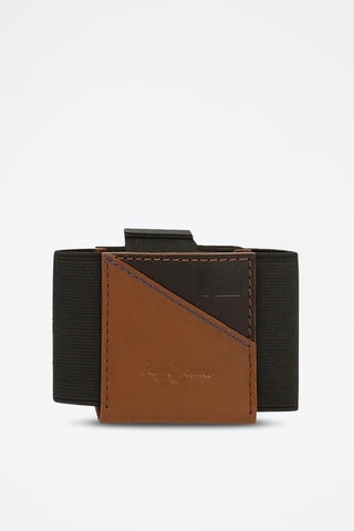 Porte-cartes en cuir Striking - Beige