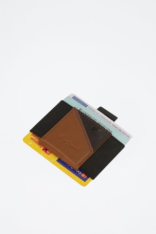Porte-cartes en cuir Striking - Beige