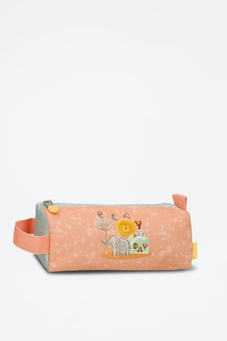 Trousse Play all day - Bleu et orange clair