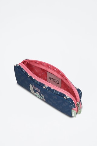 Trousse Ciao Bella - Bleu marine et rose