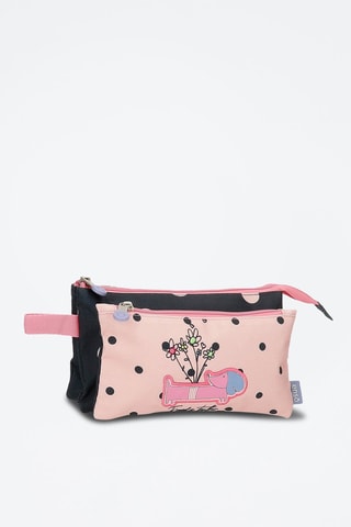 Trousse Friends Together Bleu foncé et rose
