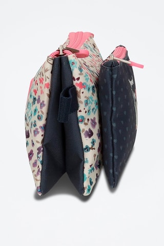 Trousse Travel time - Noir et rose