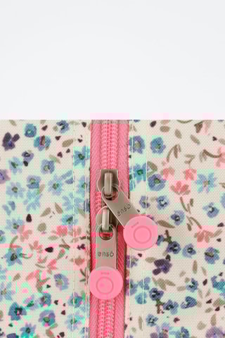 Trousse Travel time - Noir et rose