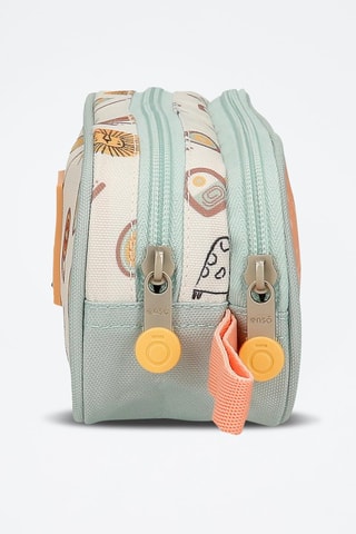 Trousse Play all day - Bleu et orange clair