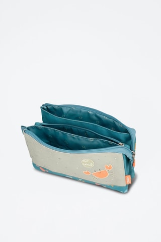 Trousse Crab - Bleu canard