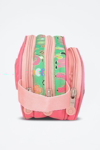 Trousse Garden Party - Vert et rose