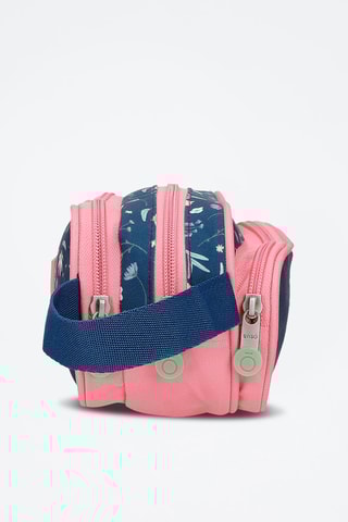 Trousse Ciao Bella - Bleu marine et rose