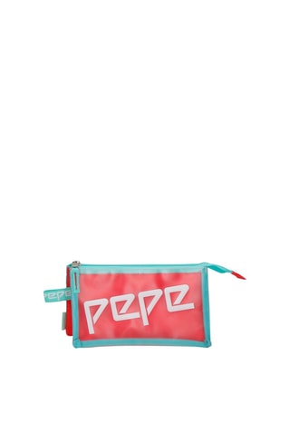 Trousse Cristal - Rouge et turquoise