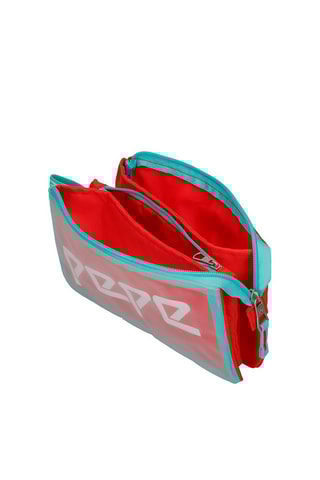 Trousse Cristal - Rouge et turquoise