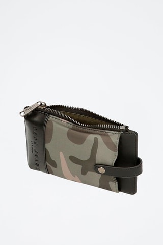 Sac bandoulière pour téléphone portable Nicole - Kaki et noir