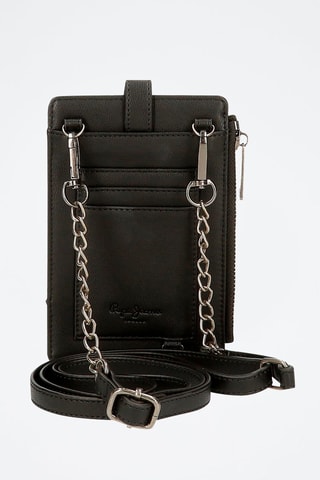 Sac bandoulière pour téléphone portable Nicole - Kaki et noir