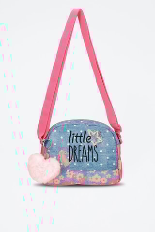 Sac bandoulière Enso Little Dreams - Bleu et rose