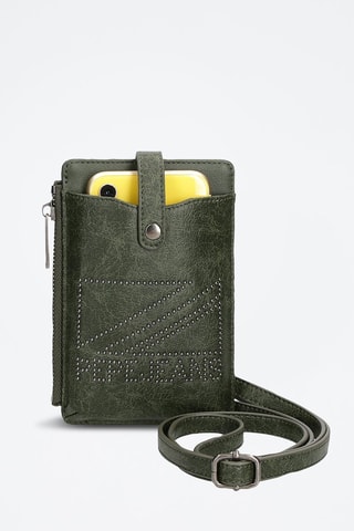 Sac bandoulière pour téléphone portable Donna - Kaki