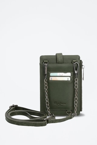 Sac bandoulière pour téléphone portable Donna - Kaki