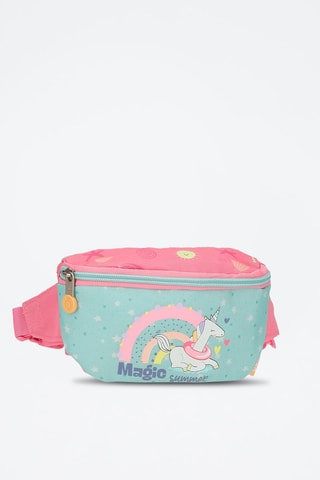 Sac banane Magic Summer - Turquoise et rose