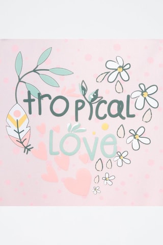 Sac bowling Tropical Love - Rose et bleu