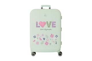 Valise enfant Love ice cream - Vert d’eau - 70 cm
