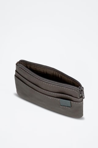Portefeuille en cuir Max - Anthracite