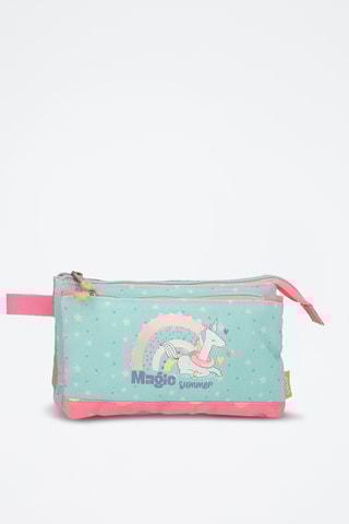Trousse Magic summer - Vert d’eau et rose