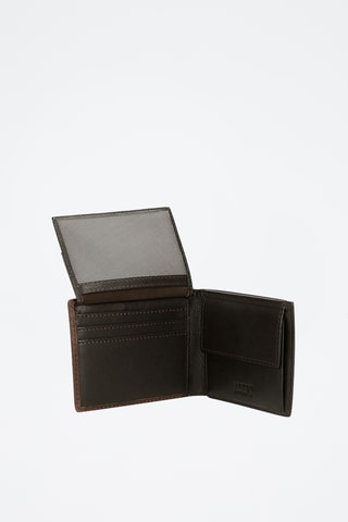 Portefeuille en cuir Jim - Marron