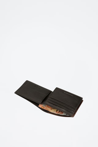 Portefeuille en cuir Jim - Marron