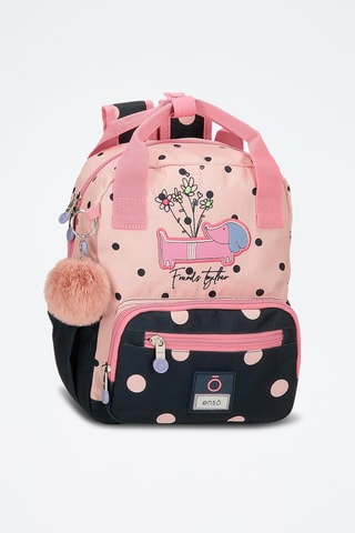 Sac à dos Friends together - Bleu marine et rose