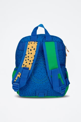 Sac à dos Jungle club - Bleu roi et jaune