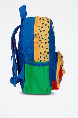 Sac à dos Jungle club - Bleu roi et jaune