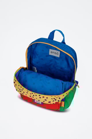Sac à dos Jungle club - Bleu roi et jaune