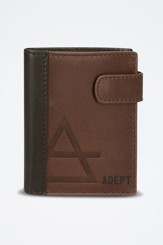 Portefeuille en cuir Jim - Marron