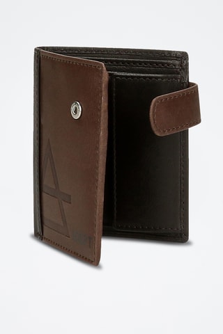 Portefeuille en cuir Jim - Marron