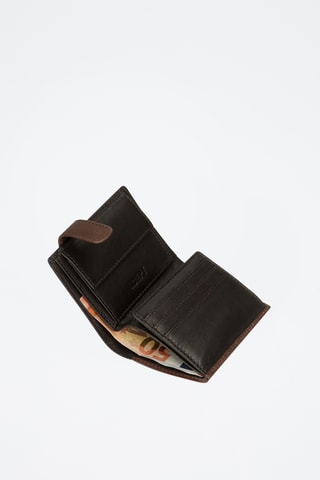 Portefeuille en cuir Jim - Marron